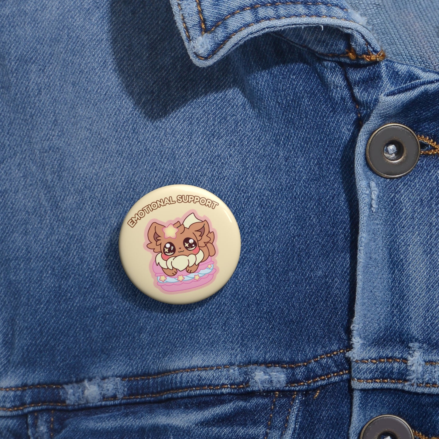 Emotional Support Sugavee Pin Button