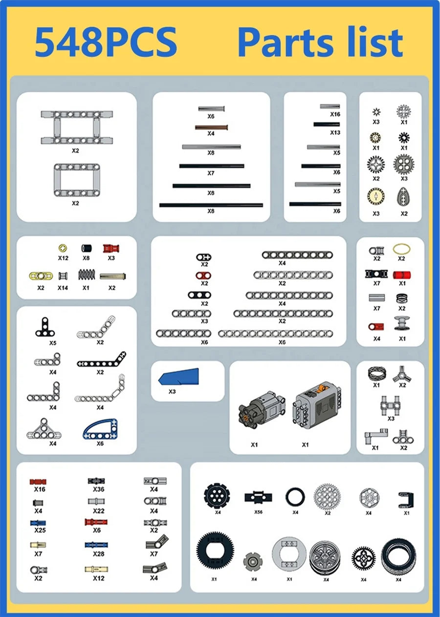 STEM DIY Coding Building Blocks - Educational Tech Toy for Kids 6+