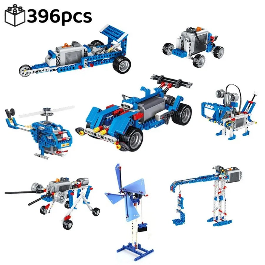 STEM DIY Coding Building Blocks - Educational Tech Toy for Kids 6+