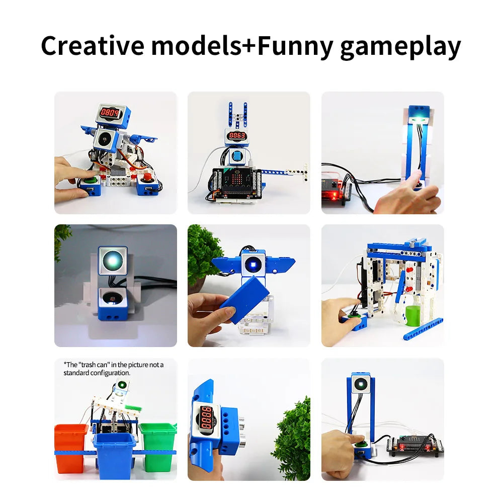 Microbit V2 Sensor Kit for Kids – STEM Coding Education, Programmable DIY Robot Projects, Supports MakeCode & Python