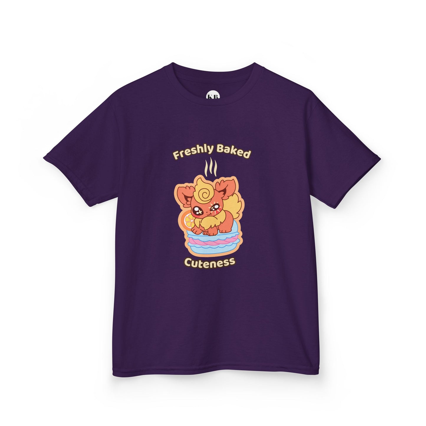 Kids Tee — Cute "Freshly Baked Cuteness" Flamzest Graphic