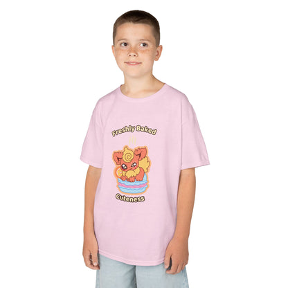 Kids Tee — Cute "Freshly Baked Cuteness" Flamzest Graphic