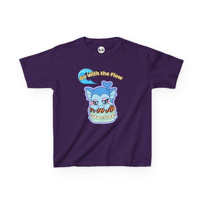 Kids Tee — Cute "Go With the Flow" Vapochocomint Graphic