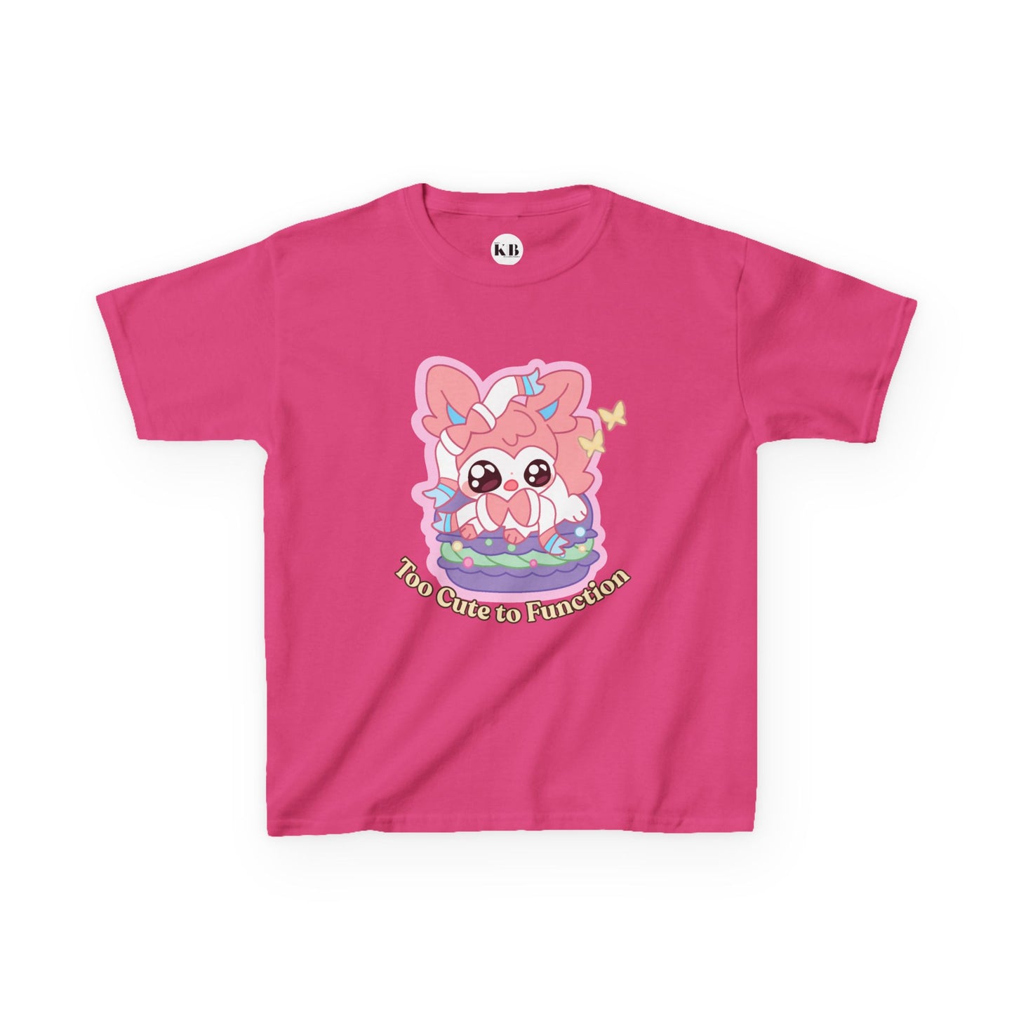 Kids Tee — Cute "Too Cute to Function" Sylvepuff