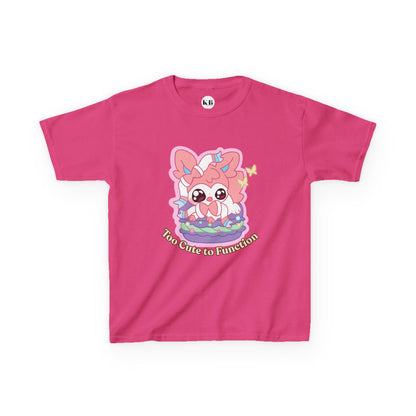 Kids Tee — Cute "Too Cute to Function" Sylvepuff