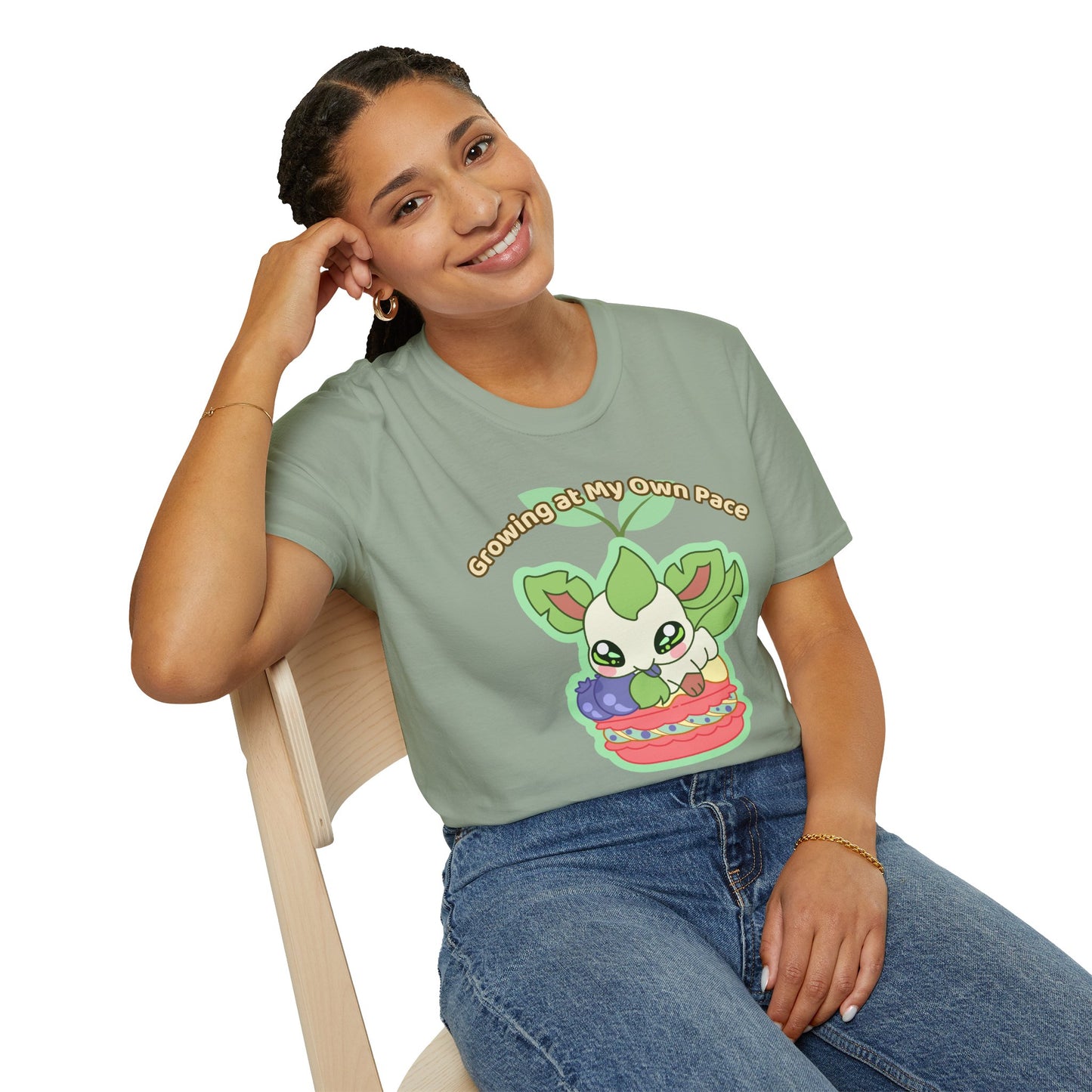 Growing At My Own Pace Leafberry  — Graphic Tee