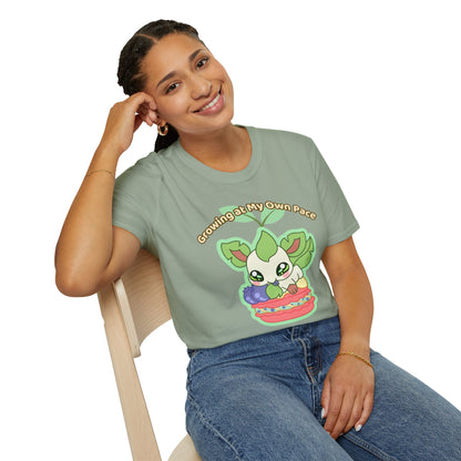 Growing At My Own Pace Leafberry  — Graphic Tee