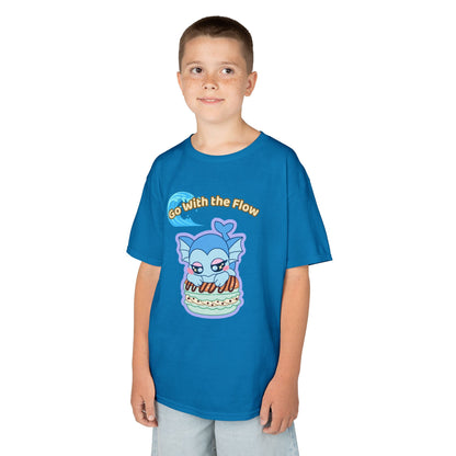 Kids Tee — Cute "Go With the Flow" Vapochocomint Graphic