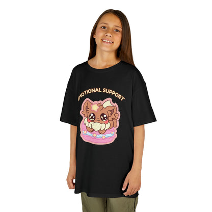 Kids Tee — Cute "Emotional Support"  Sugavee Graphic