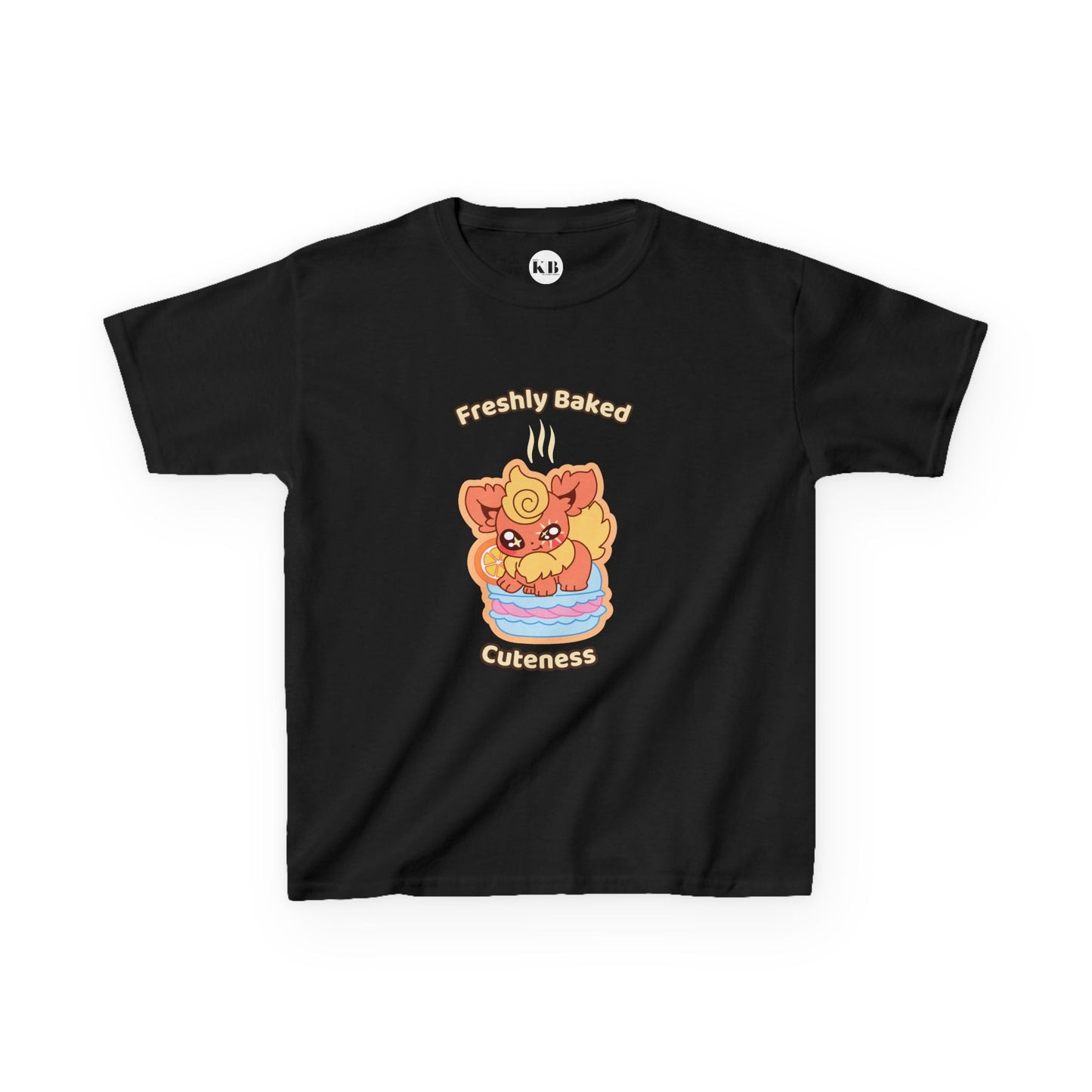 Kids Tee — Cute "Freshly Baked Cuteness" Flamzest Graphic