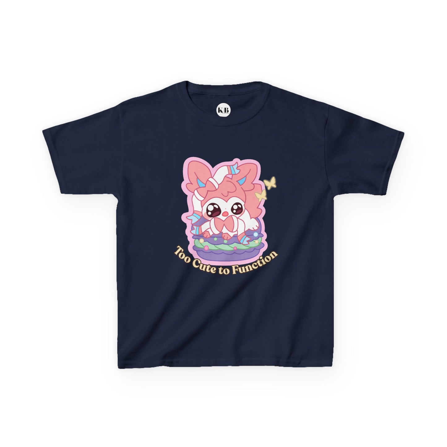 Kids Tee — Cute "Too Cute to Function" Sylvepuff