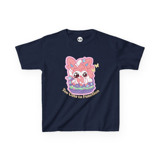 Kids Tee — Cute "Too Cute to Function" Sylvepuff
