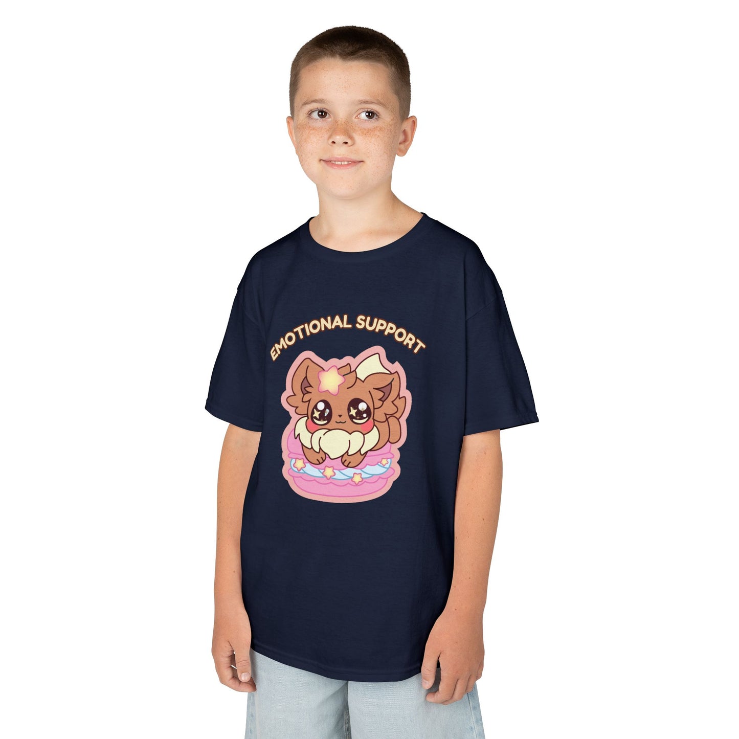 Kids Tee — Cute "Emotional Support"  Sugavee Graphic