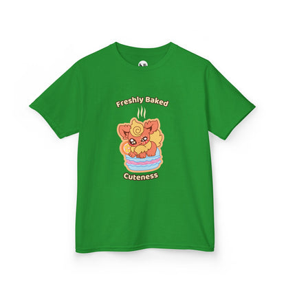 Kids Tee — Cute "Freshly Baked Cuteness" Flamzest Graphic