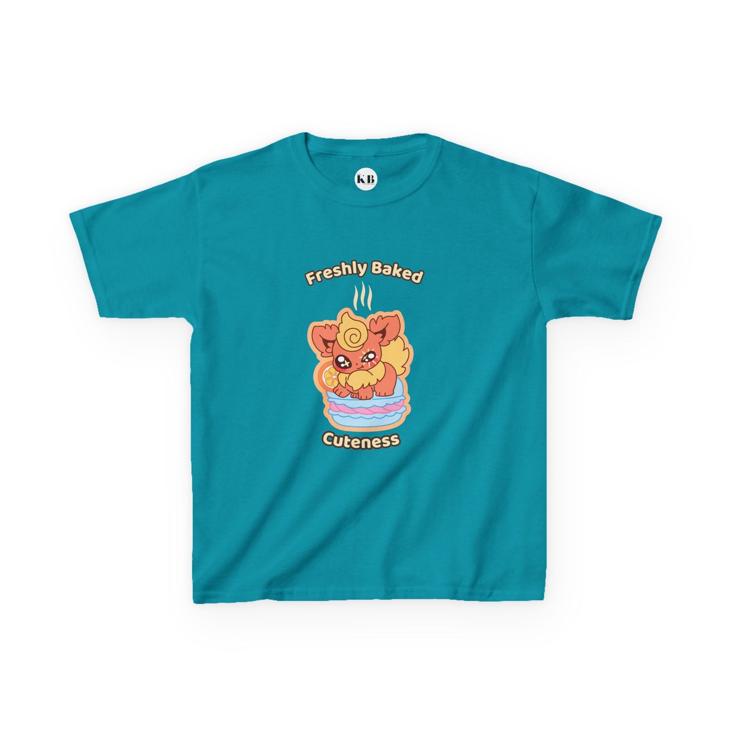 Kids Tee — Cute "Freshly Baked Cuteness" Flamzest Graphic