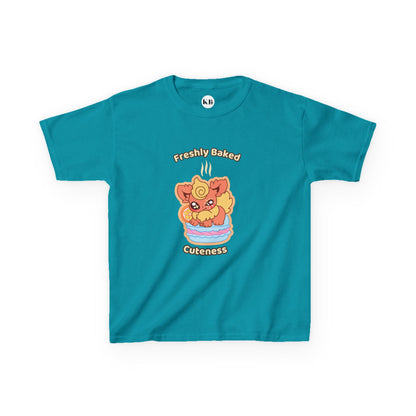 Kids Tee — Cute "Freshly Baked Cuteness" Flamzest Graphic
