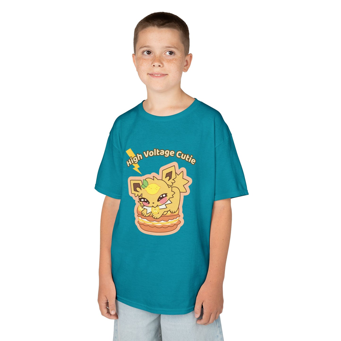 Kids Tee — Cute Honeylemolt "High Voltage Cutie" Graphic