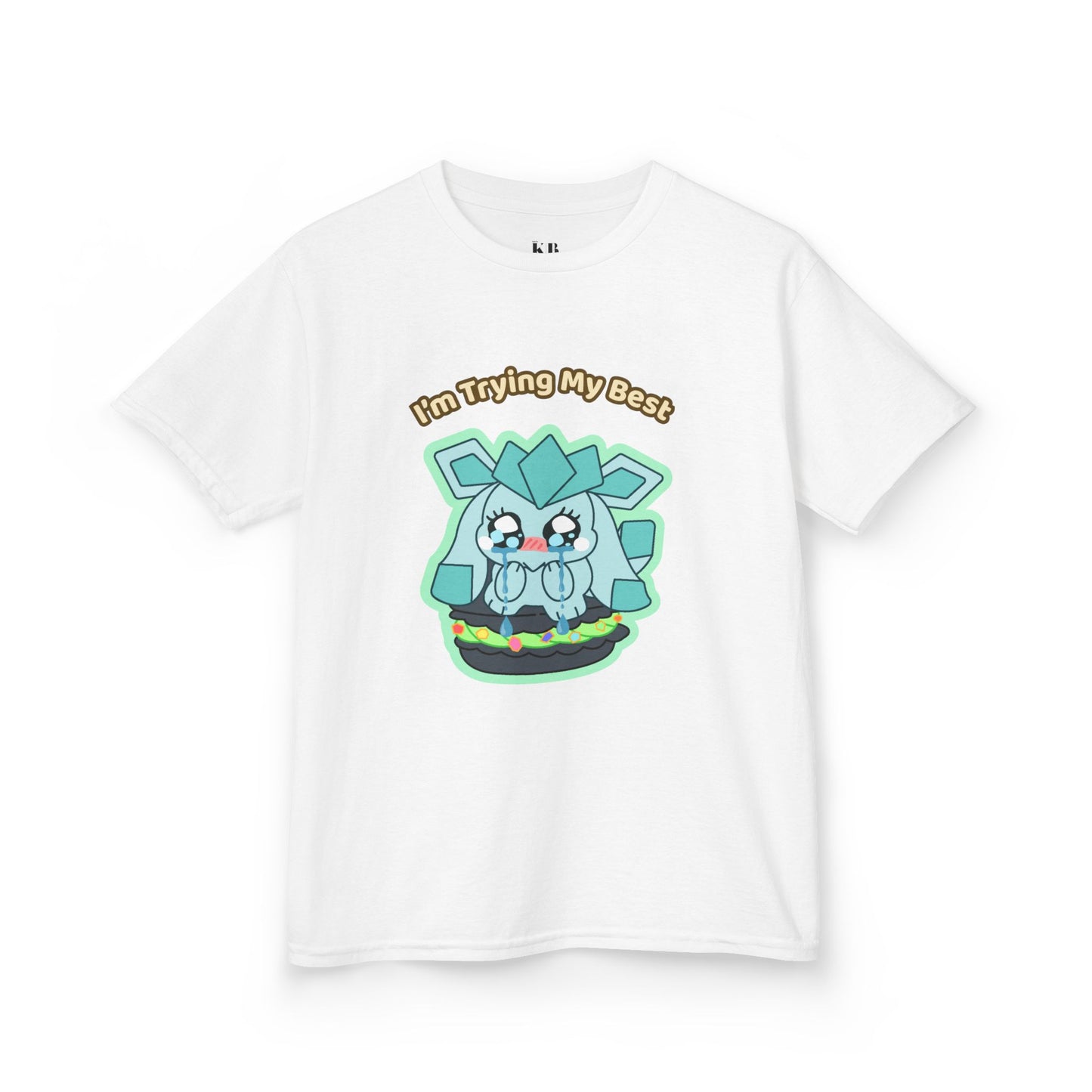 Kids Tee — Cute "I'm Trying My Best" Glaycegem Graphic