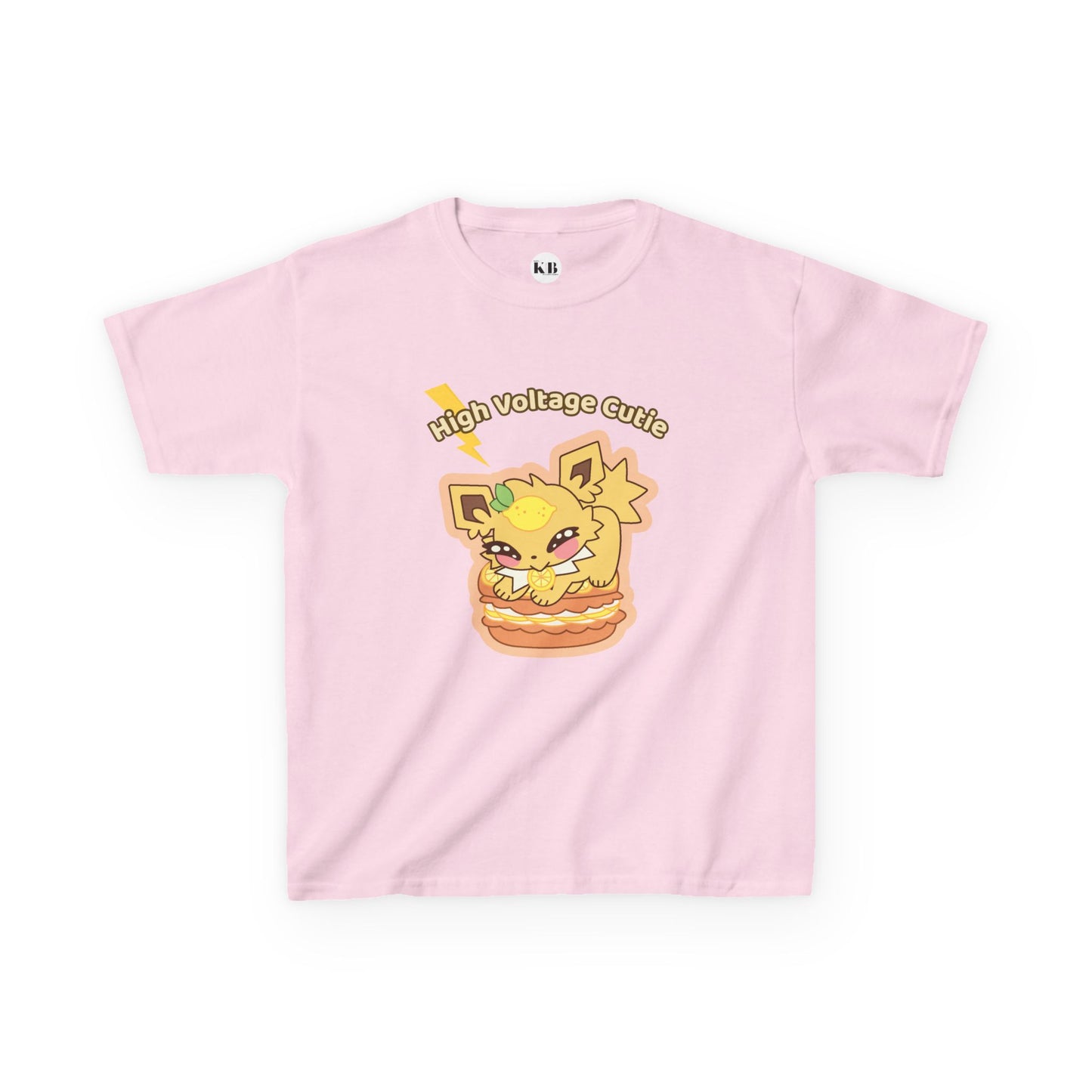 Kids Tee — Cute Honeylemolt "High Voltage Cutie" Graphic