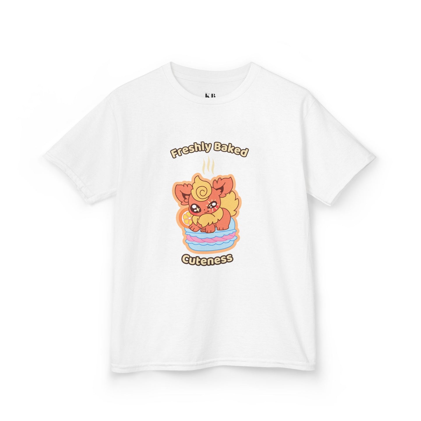Kids Tee — Cute "Freshly Baked Cuteness" Flamzest Graphic