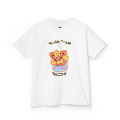 Kids Tee — Cute "Freshly Baked Cuteness" Flamzest Graphic