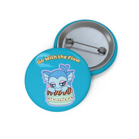 Go With The Flow Vapochocomint Pin Button