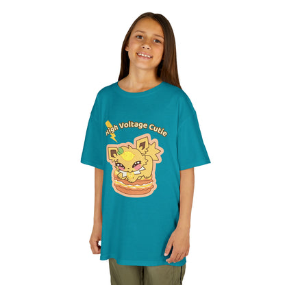 Kids Tee — Cute Honeylemolt "High Voltage Cutie" Graphic