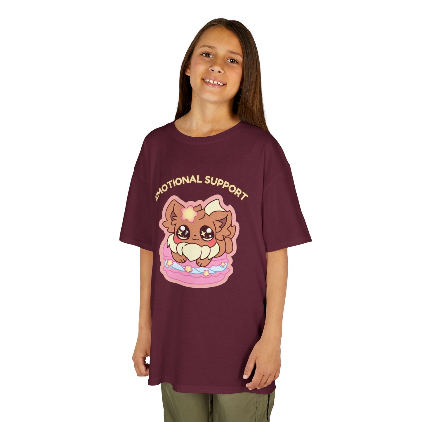 Kids Tee — Cute "Emotional Support"  Sugavee Graphic