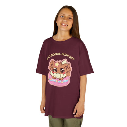 Kids Tee — Cute "Emotional Support"  Sugavee Graphic