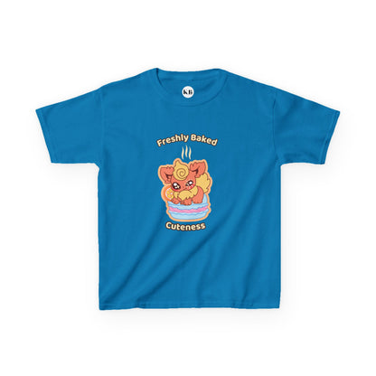 Kids Tee — Cute "Freshly Baked Cuteness" Flamzest Graphic