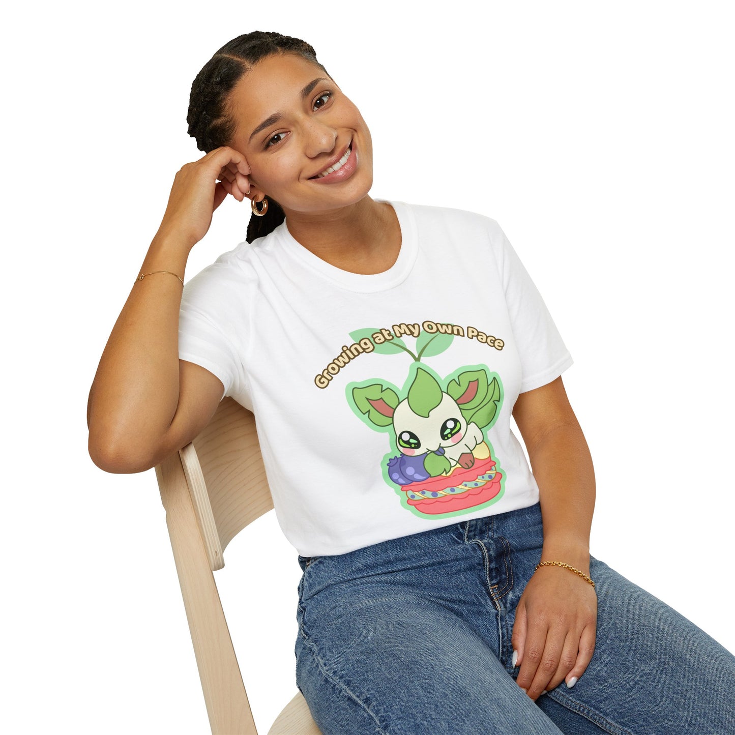 Growing At My Own Pace Leafberry  — Graphic Tee