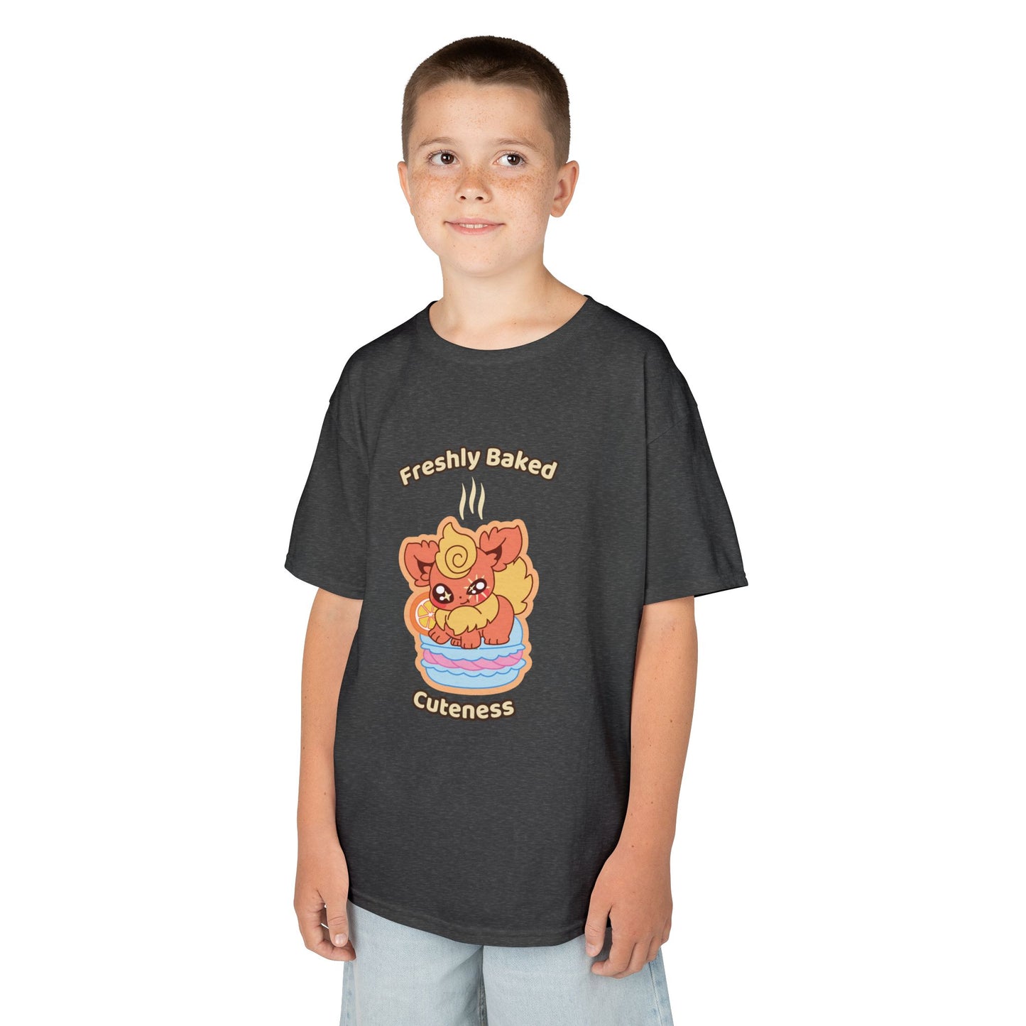 Kids Tee — Cute "Freshly Baked Cuteness" Flamzest Graphic
