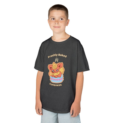 Kids Tee — Cute "Freshly Baked Cuteness" Flamzest Graphic