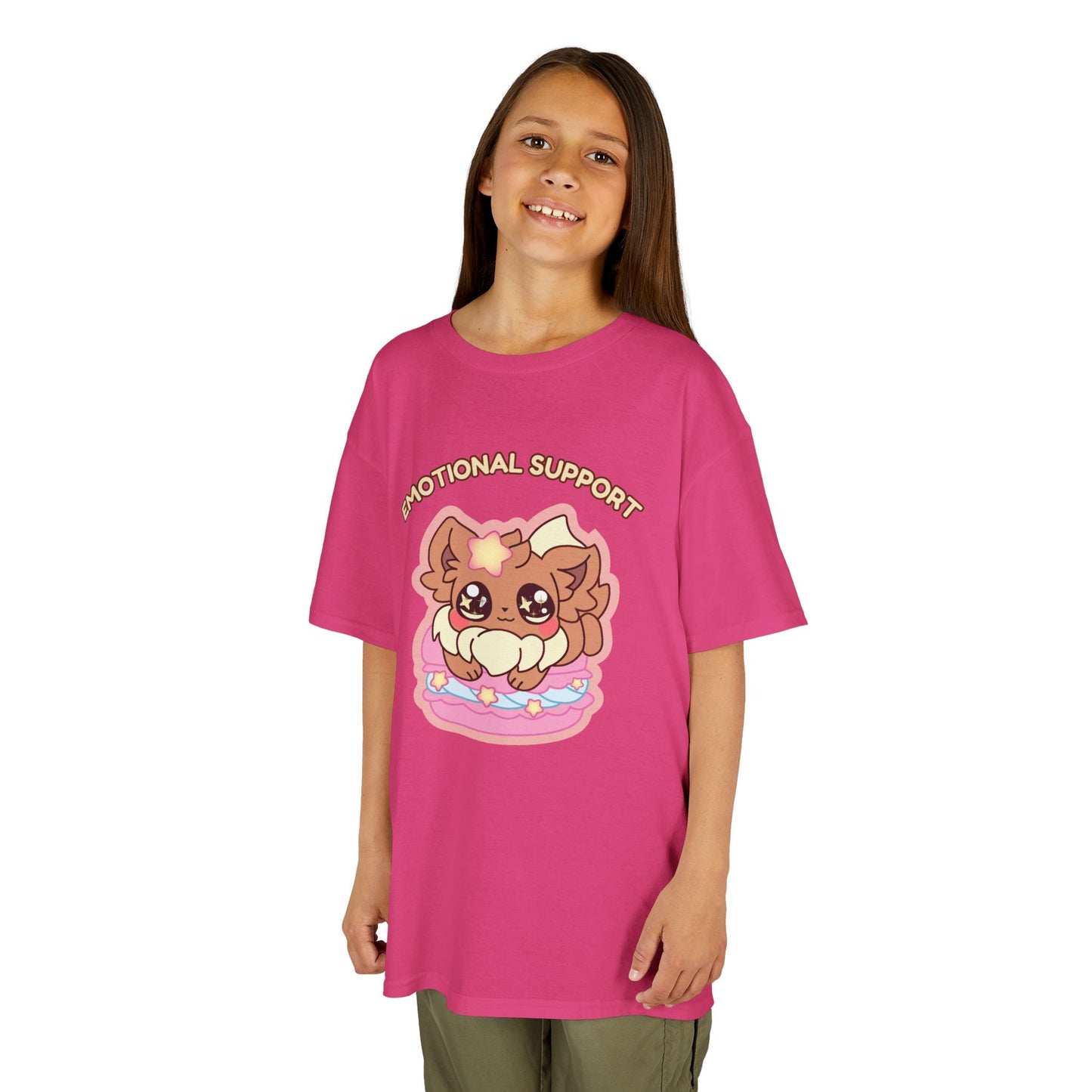 Kids Tee — Cute "Emotional Support"  Sugavee Graphic