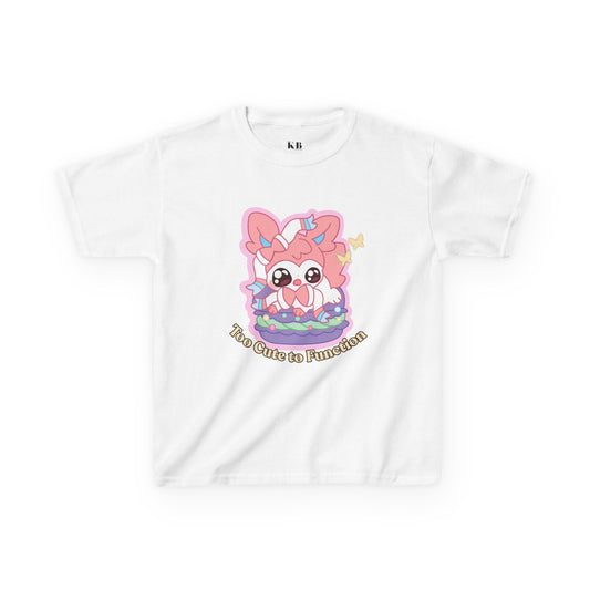 Kids Tee — Cute "Too Cute to Function" Sylvepuff