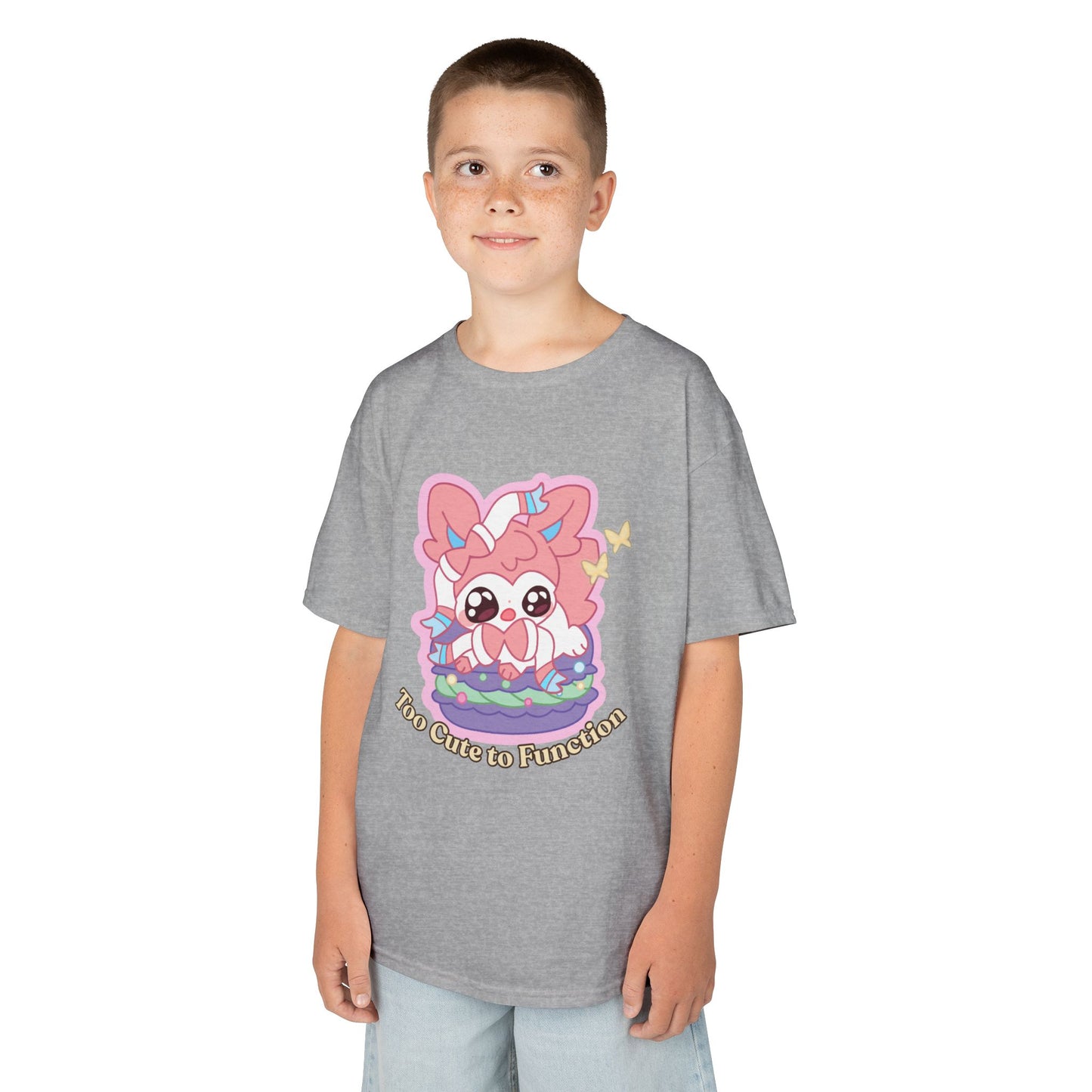 Kids Tee — Cute "Too Cute to Function" Sylvepuff