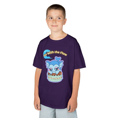 Kids Tee — Cute "Go With the Flow" Vapochocomint Graphic