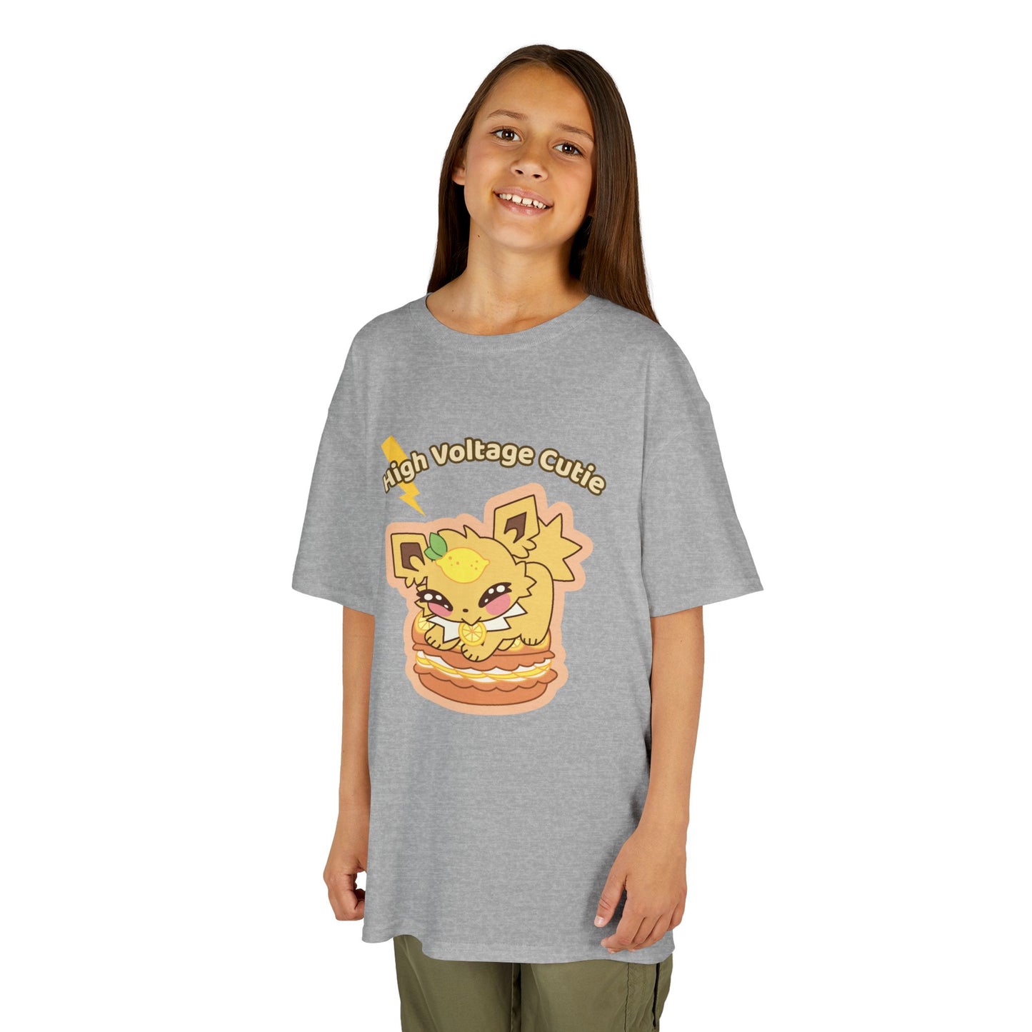 Kids Tee — Cute Honeylemolt "High Voltage Cutie" Graphic