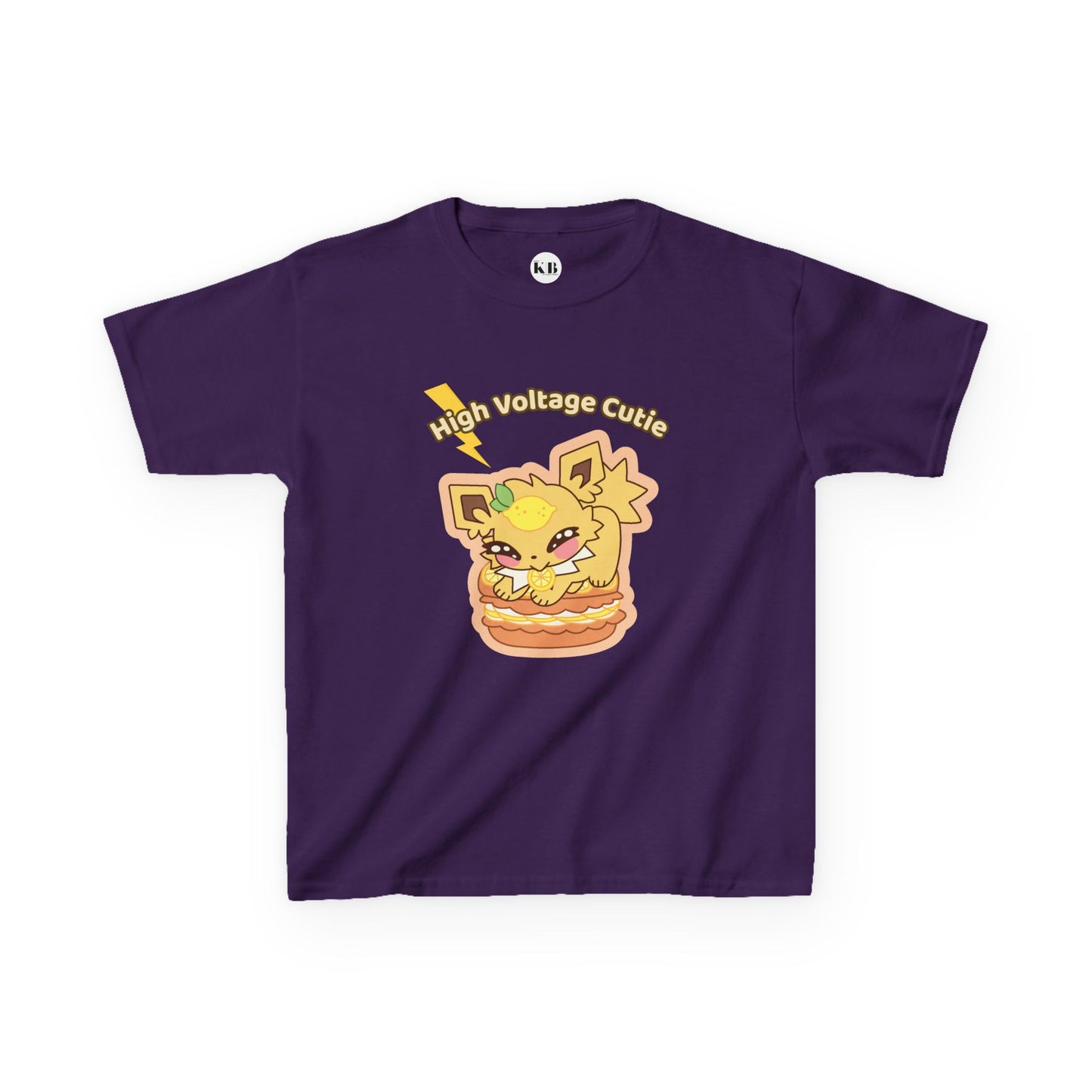 Kids Tee — Cute Honeylemolt "High Voltage Cutie" Graphic