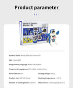 Microbit V2 Sensor Kit for Kids – STEM Coding Education, Programmable DIY Robot Projects, Supports MakeCode & Python