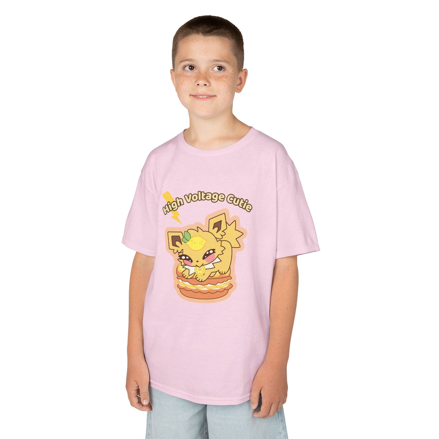 Kids Tee — Cute Honeylemolt "High Voltage Cutie" Graphic