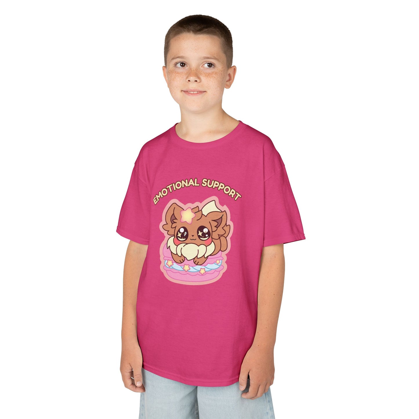 Kids Tee — Cute "Emotional Support"  Sugavee Graphic