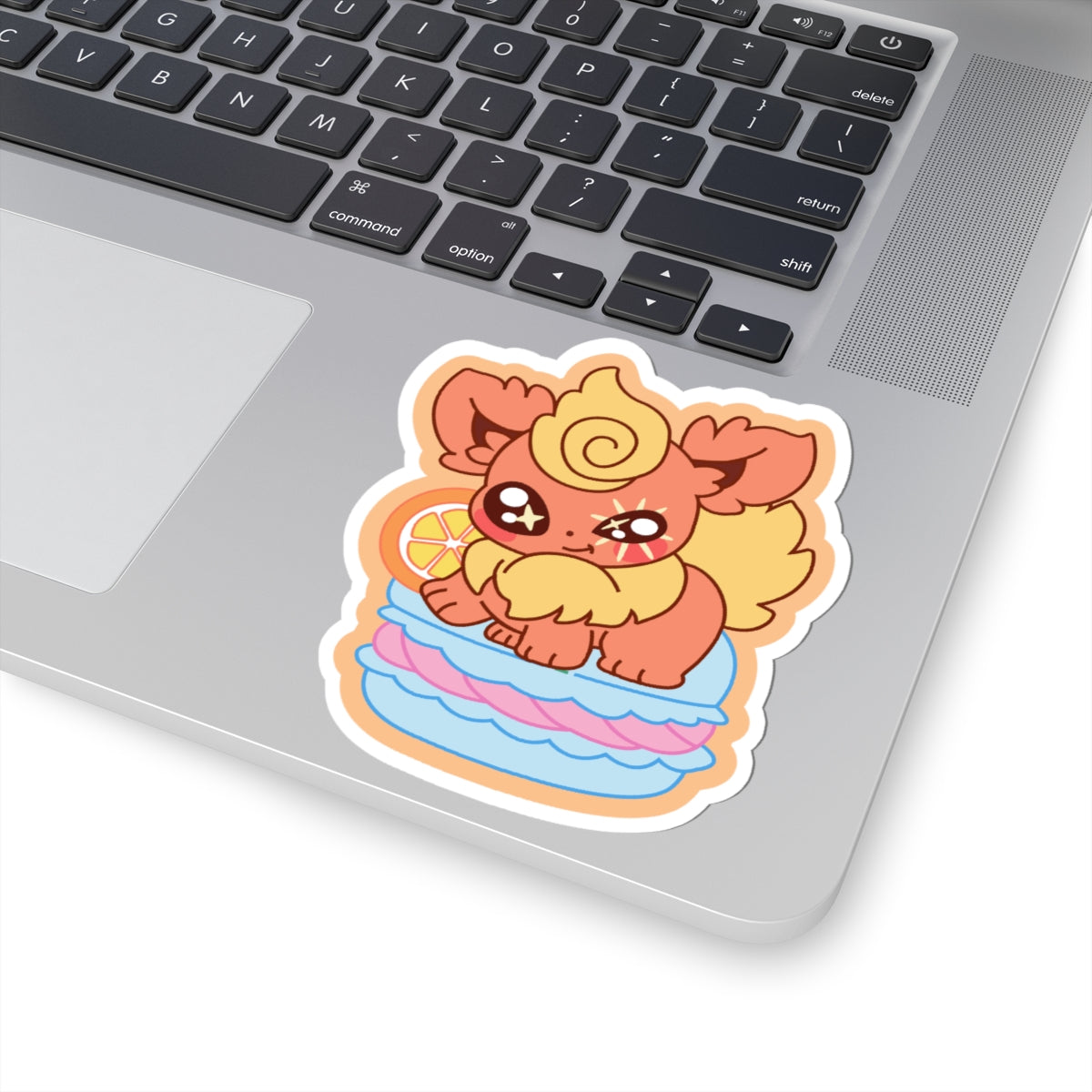 Flamezest Macaron Sticker — Cute Anime Kiss-Cut Decal