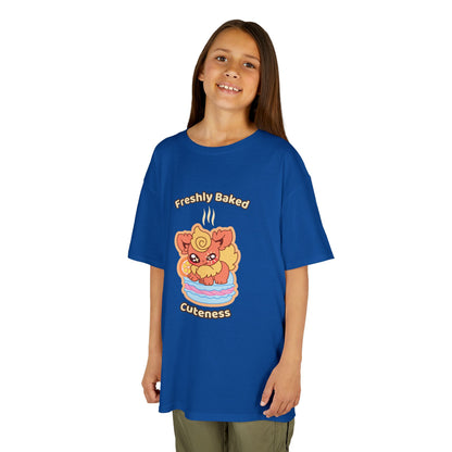 Kids Tee — Cute "Freshly Baked Cuteness" Flamzest Graphic