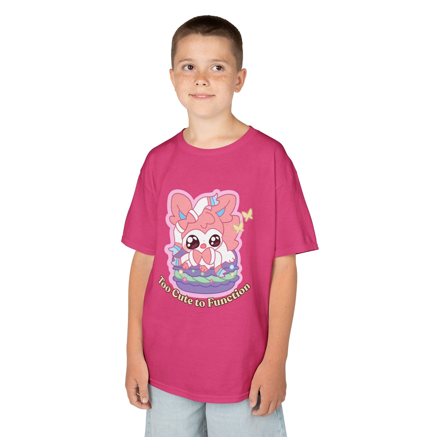 Kids Tee — Cute "Too Cute to Function" Sylvepuff