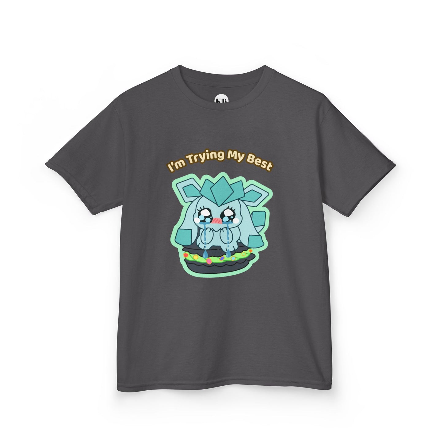Kids Tee — Cute "I'm Trying My Best" Glaycegem Graphic