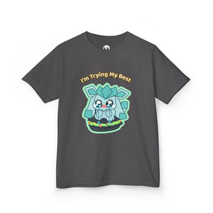 Kids Tee — Cute "I'm Trying My Best" Glaycegem Graphic