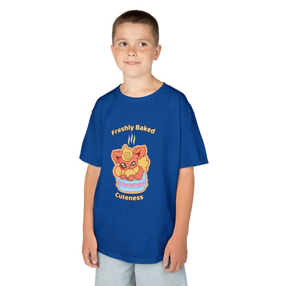 Kids Tee — Cute "Freshly Baked Cuteness" Flamzest Graphic