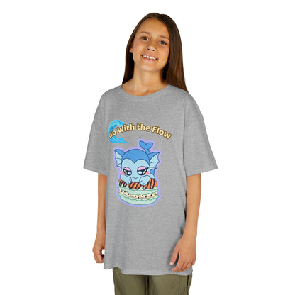 Kids Tee — Cute "Go With the Flow" Vapochocomint Graphic