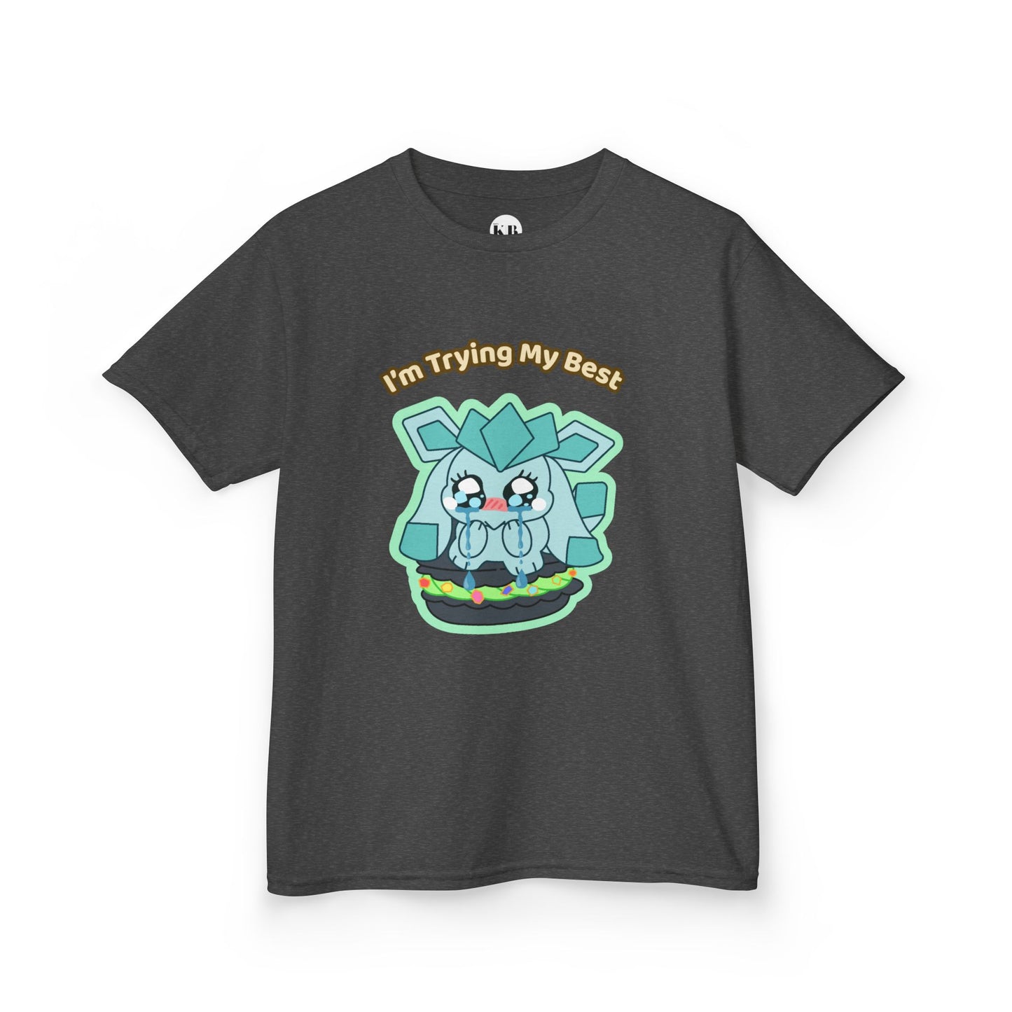 Kids Tee — Cute "I'm Trying My Best" Glaycegem Graphic